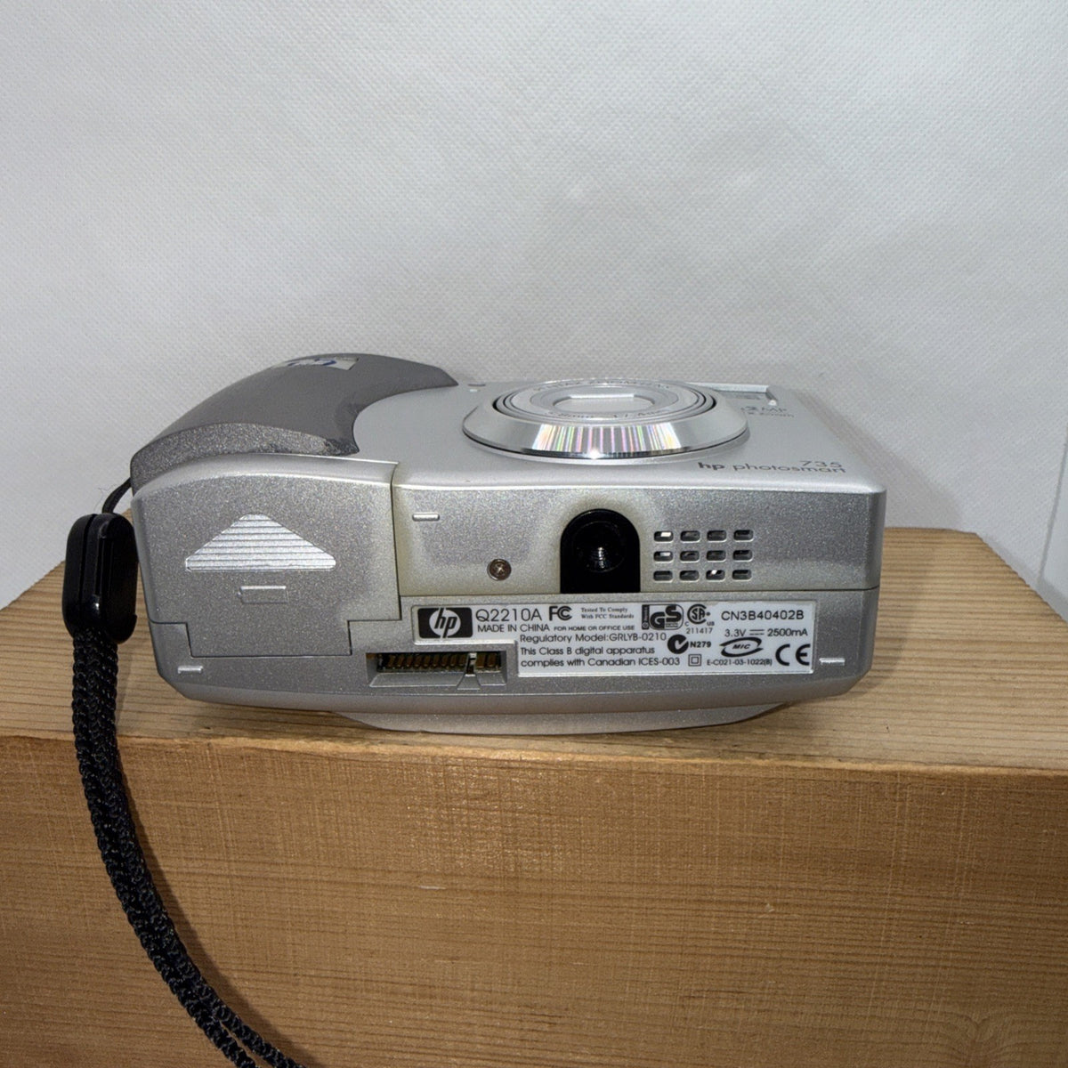 HP Digital Camera Photosmart 735 3.2MP Silver Tested Working + SD Card Retro y2k