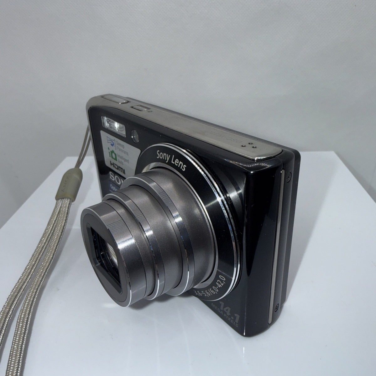 Sony Cyber-shot DSC-W370 Digital Camera Tested Working + Charger Battery Case SD