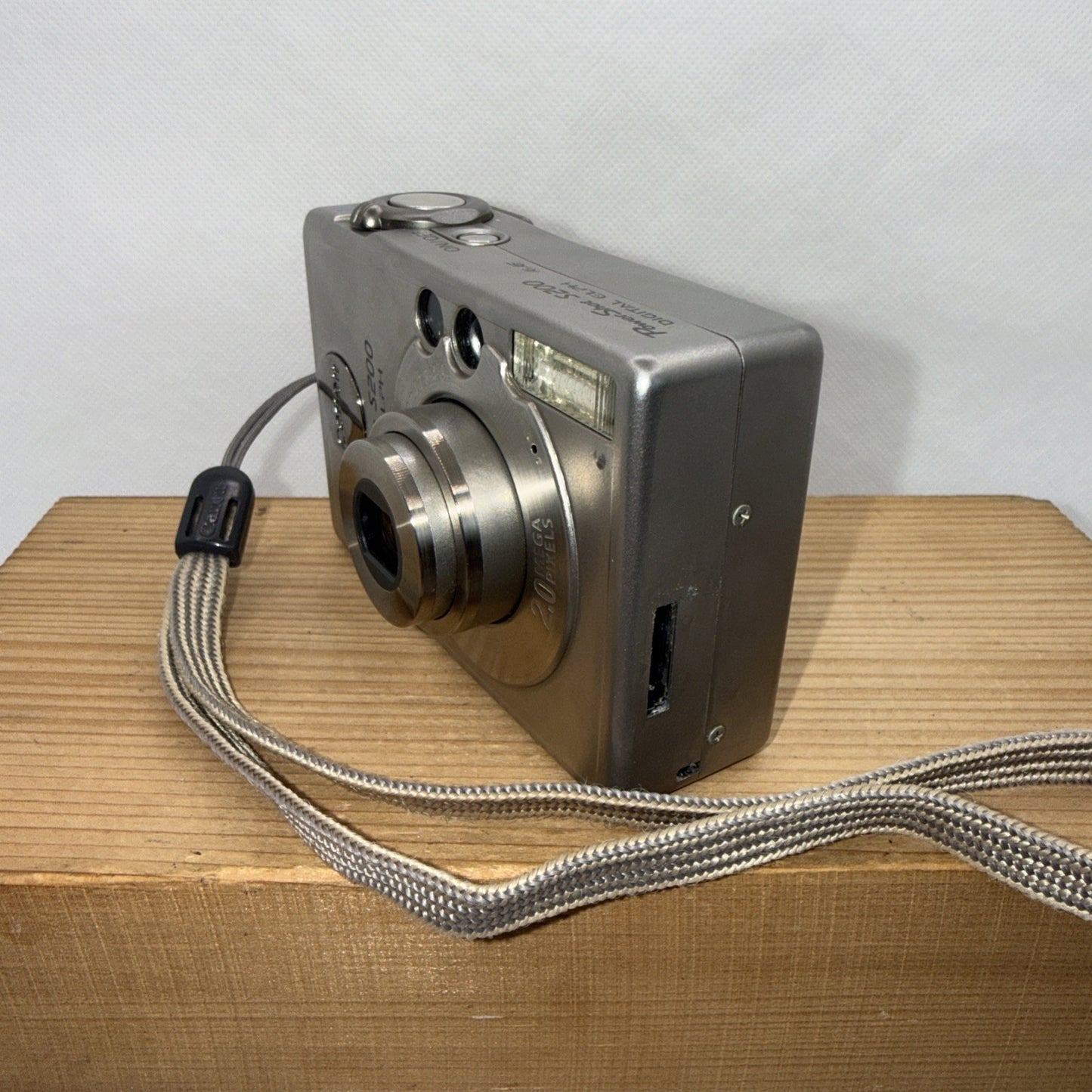 Canon PowerShot S200 Digital Camera 2MP Tested + Charger Battery Memory Retro