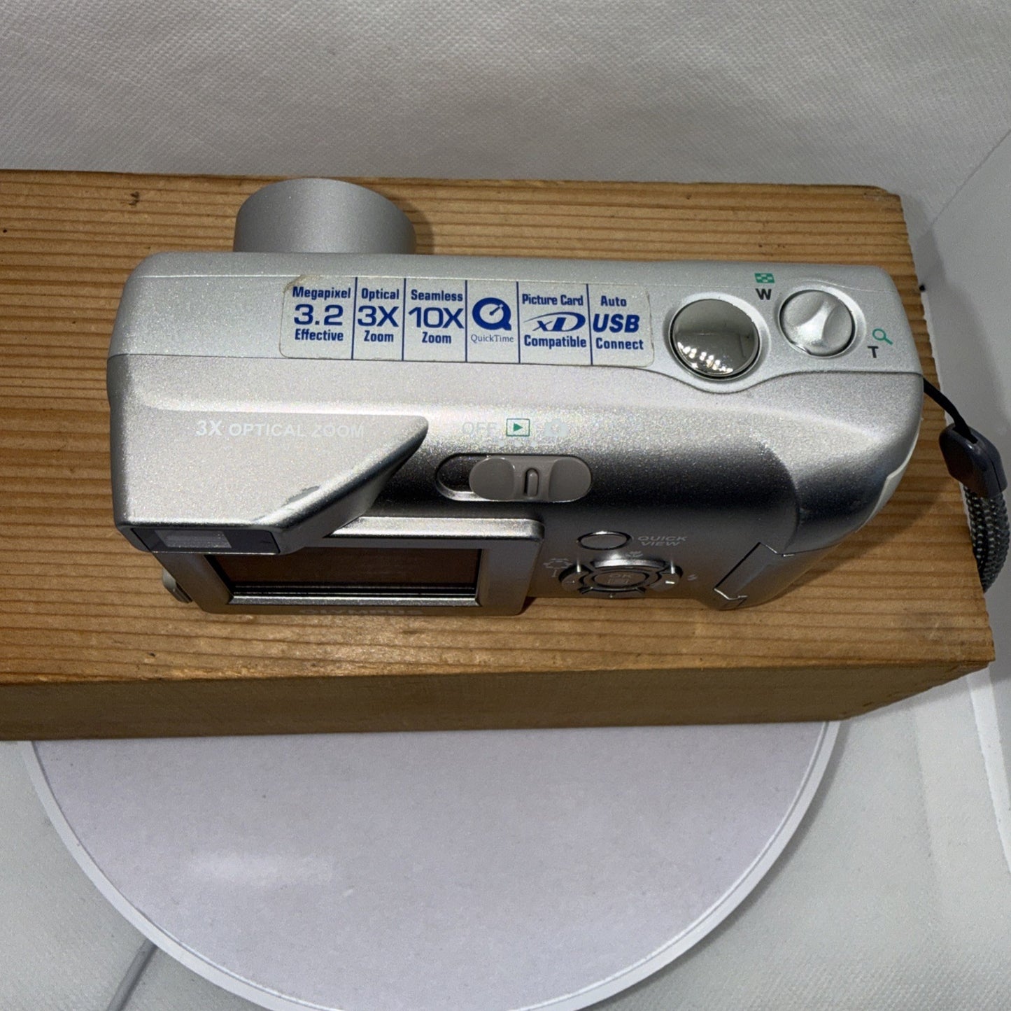Olympus Digital Camera Camedia C-310 Zoom 3.2MP Silver Tested