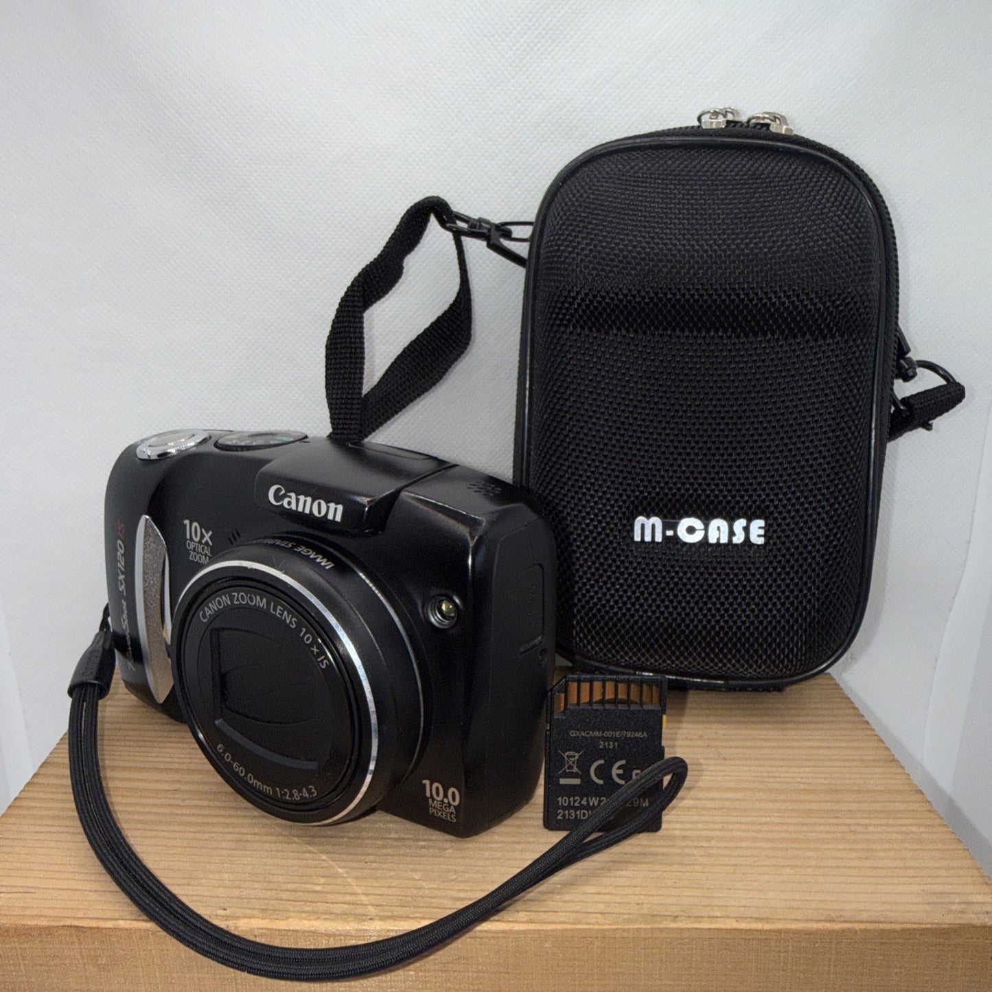 Canon Powershot SX120IS 10MP Digital Camera Tested + Case And 4GB SD Memory Card