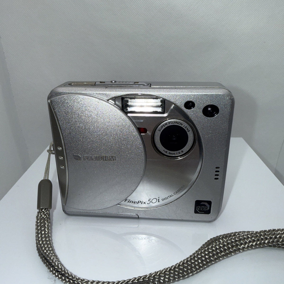 Fujifilm FinePix 50i Digital Camera Silver Tested Working Full Kit Ready To Use!