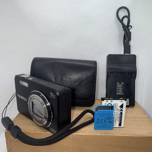 Fujifilm FinePix J110w 10.0MP Digital Camera Tested + Charger Battery Case 4GB