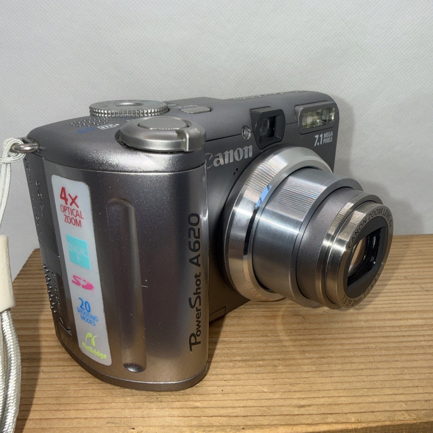 Canon PowerShot A620 Digital Camera 7.1MP Flip Screen Tested + 1GB SD Card