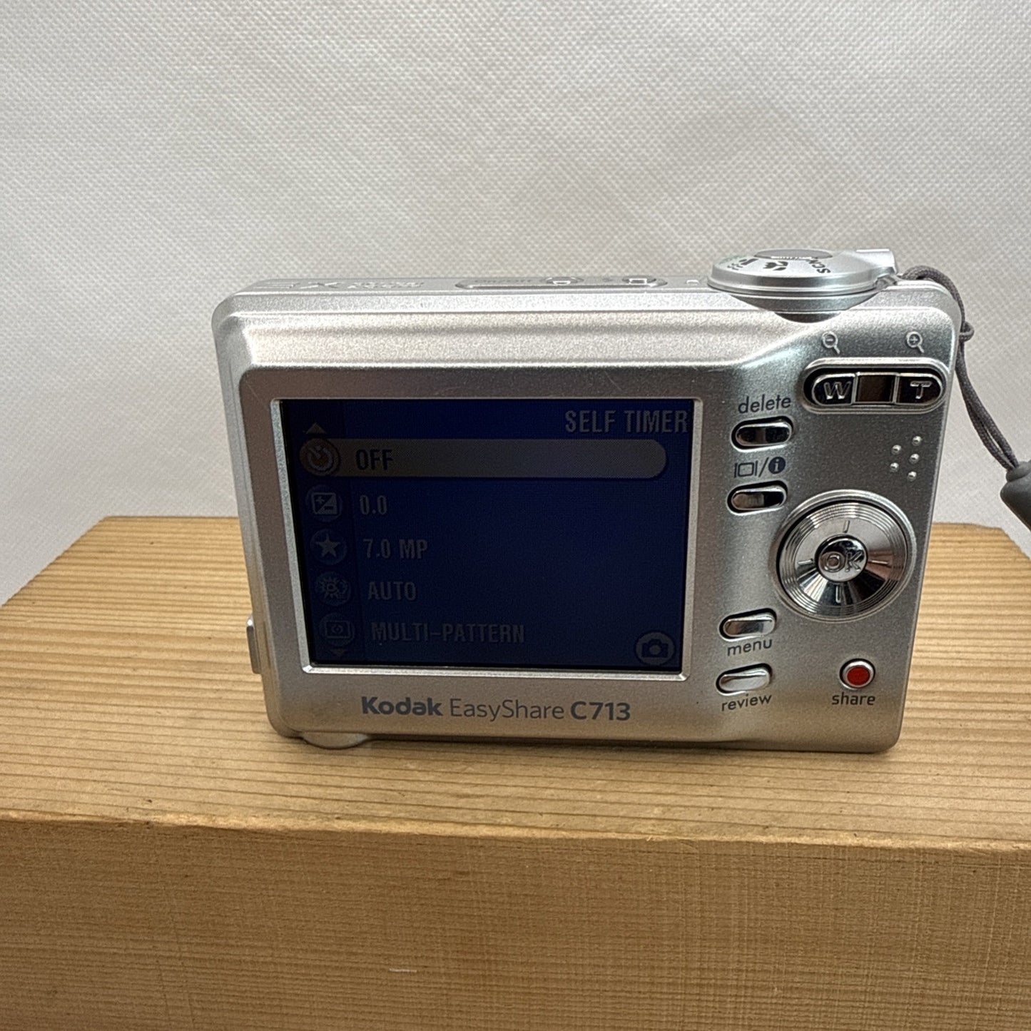 Kodak Digital Camera EasyShare C713 7.0MP Tested Working Plus 4GB SD Card VGC