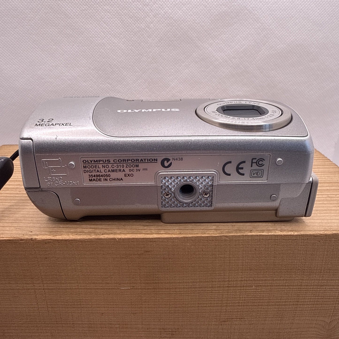 Olympus Digital Camera Camedia C-310 Zoom 3.2MP Silver Tested