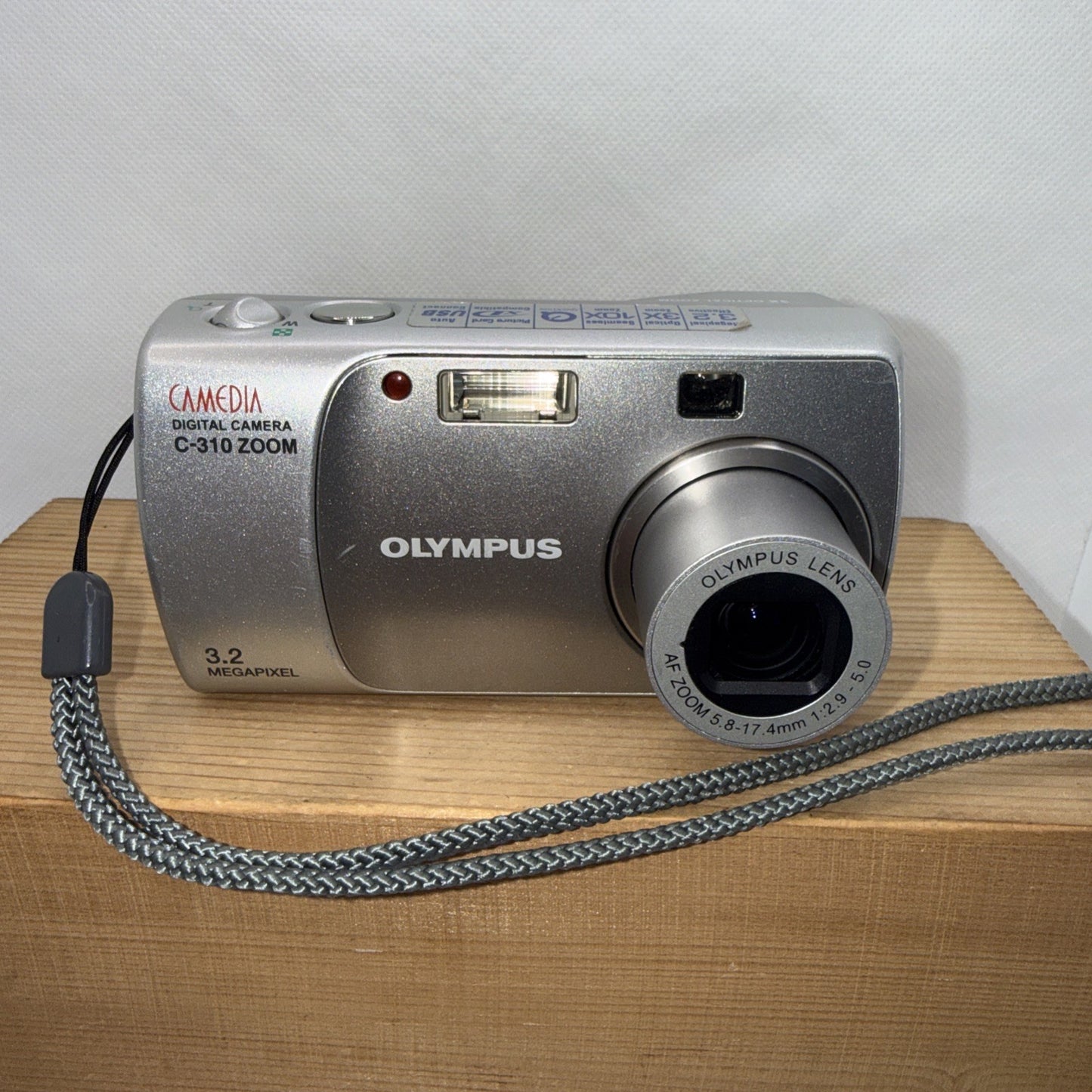 Olympus Digital Camera Camedia C-310 Zoom 3.2MP Silver Tested