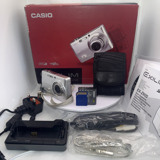 Mint Condition Casio Digital Camera Exilim EX-Z600 6.0MP Boxed Bundled Tested0