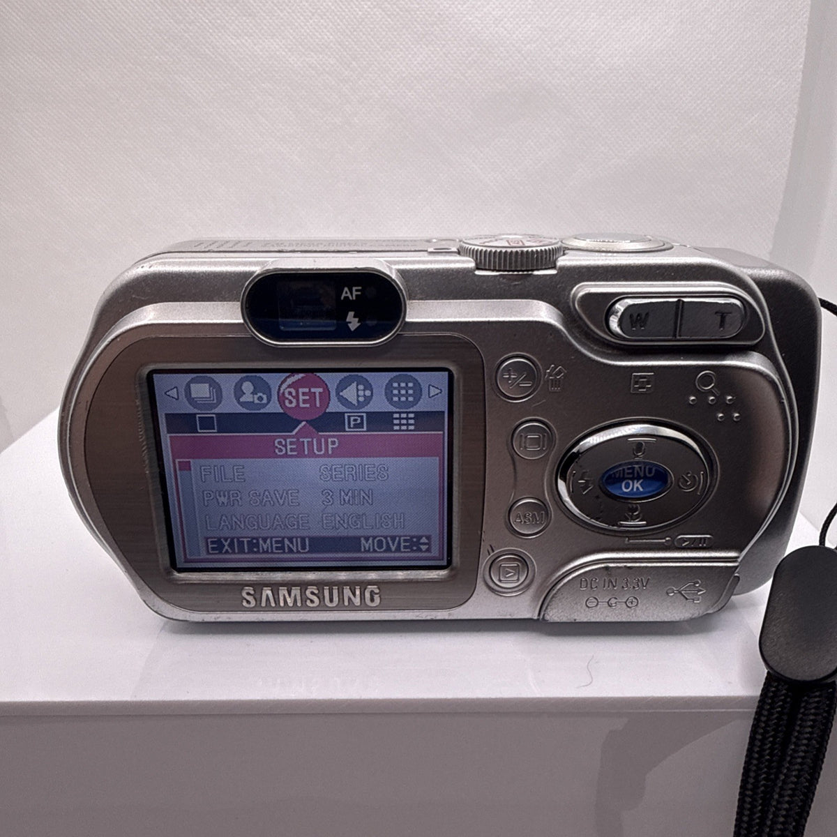 Samsung Digimax A7 7MP Digital Camera Tested Working + Batteries Charger 2GB SD