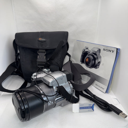 Sony Cyber-shot DSC-H1 5.1MP Digital Bridge Camera Tested Plus Accessories
