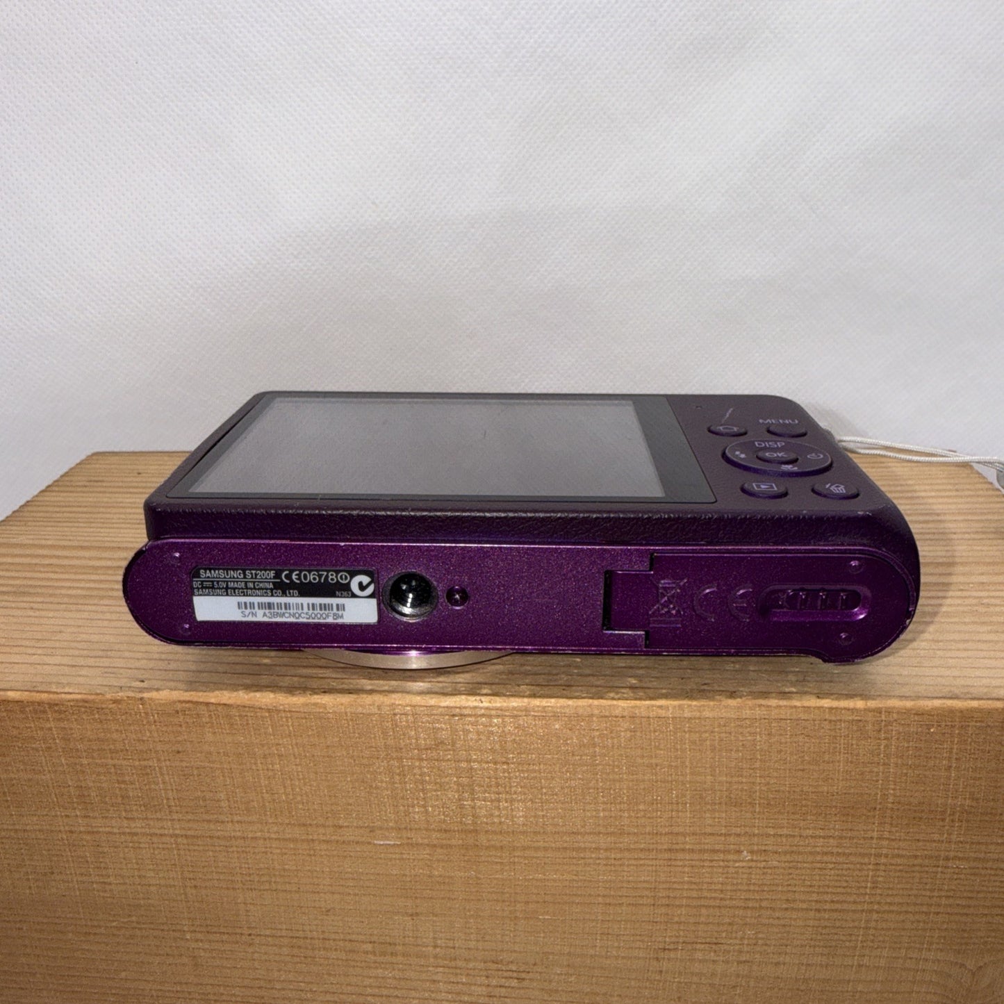 Samsung ST200F Purple 16.1MP Digital Camera WiFi Tested Charger Battery 4GB Case