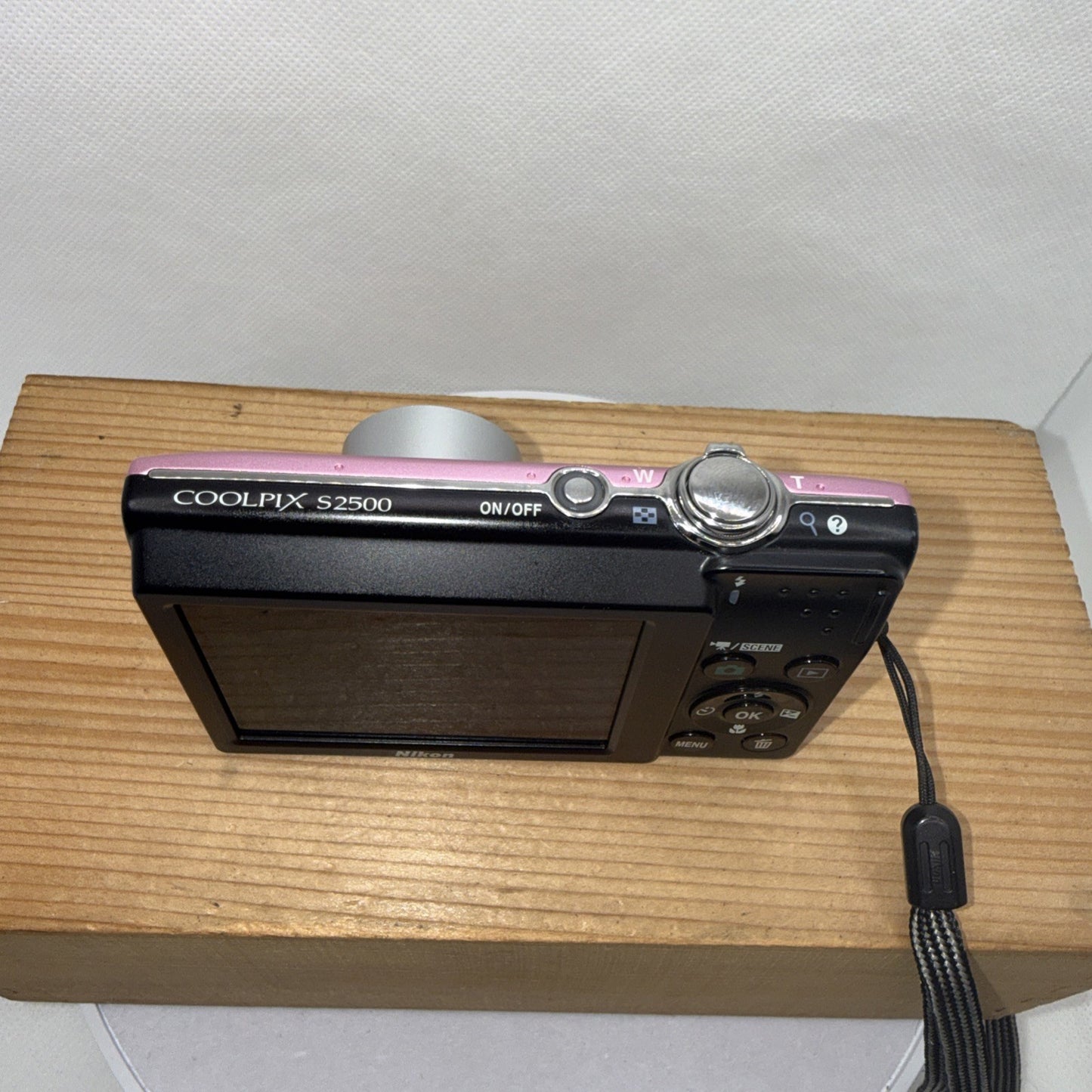 Nikon Coolpix S2500 12MP Pink Digital Camera Tested + Charger Battery 4GB SD