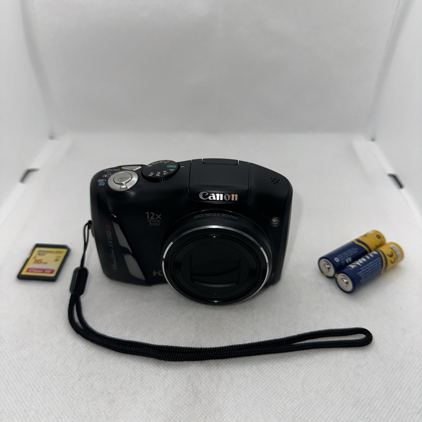 Digital Camera Canon PowerShot SX150 IS PC1677 12x Zoom Tested Plus Accessories0