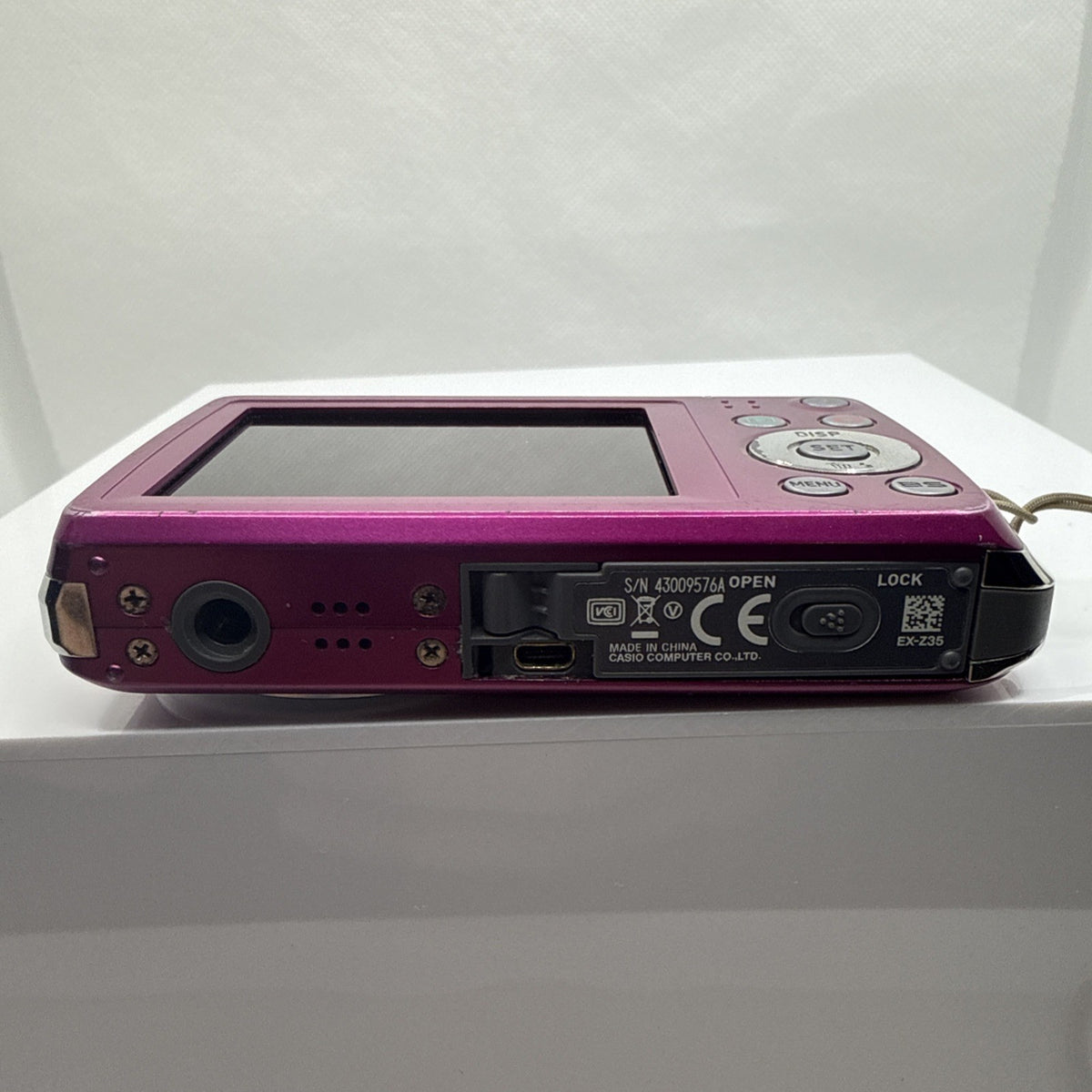 Casio Digital Camera Exilim EX-Z35 12.1MP Pink Tested + Charger Battery Case 4GB