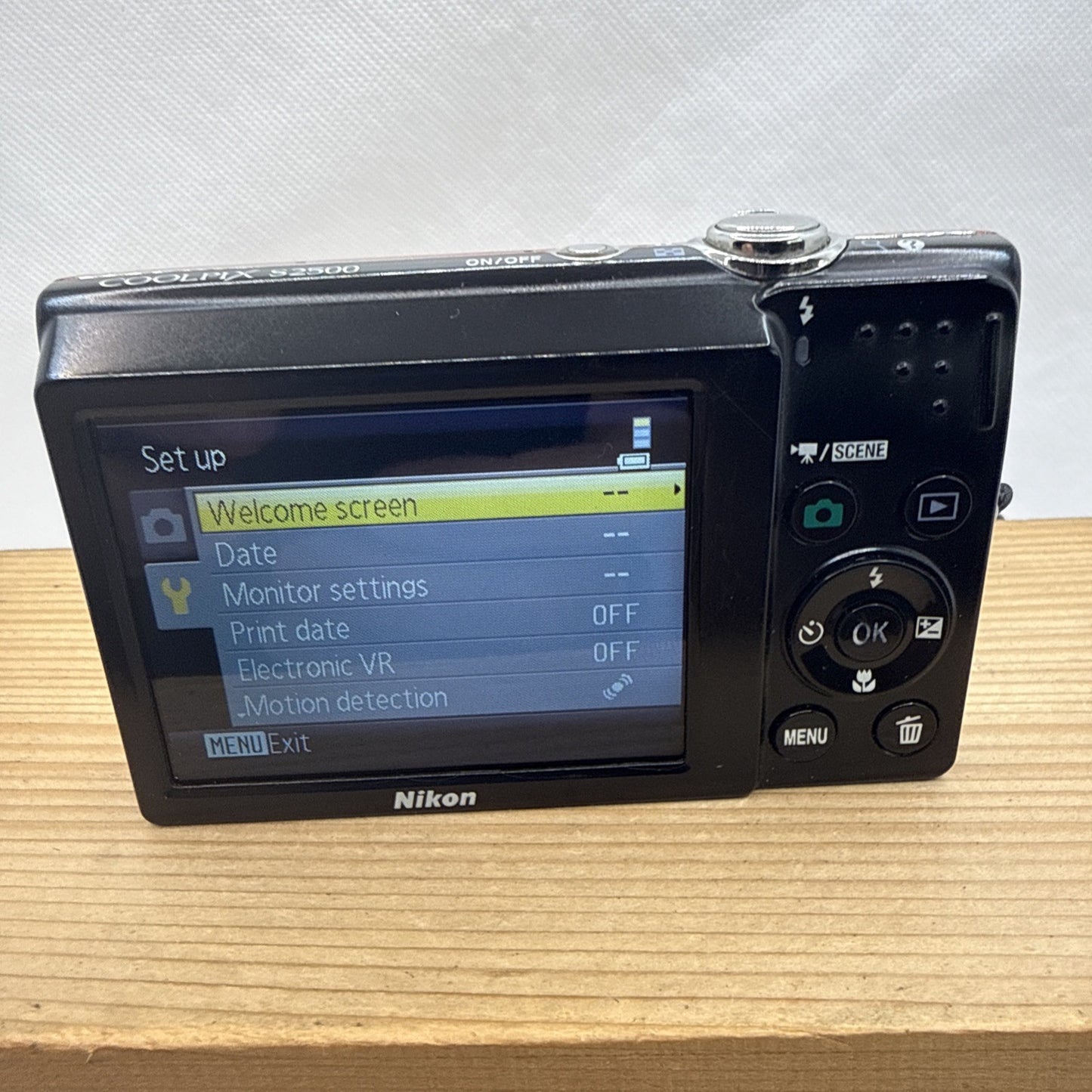 Nikon Coolpix S2500 Red 12MP Digital Camera Tested + Charger Battery 8GB SD Card