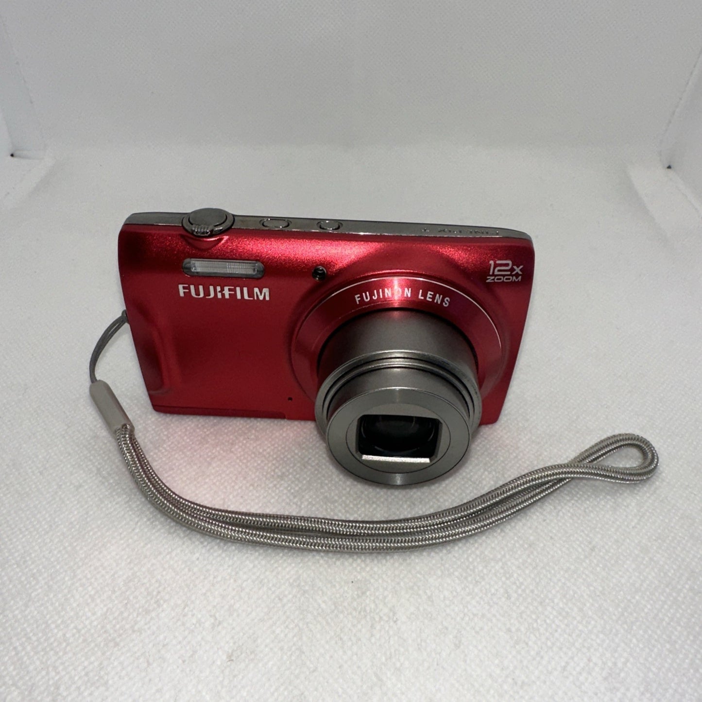Fujifilm Digital Camera FinePix T500 16.0MP Red Tested + Charger Battery 16GB SD2