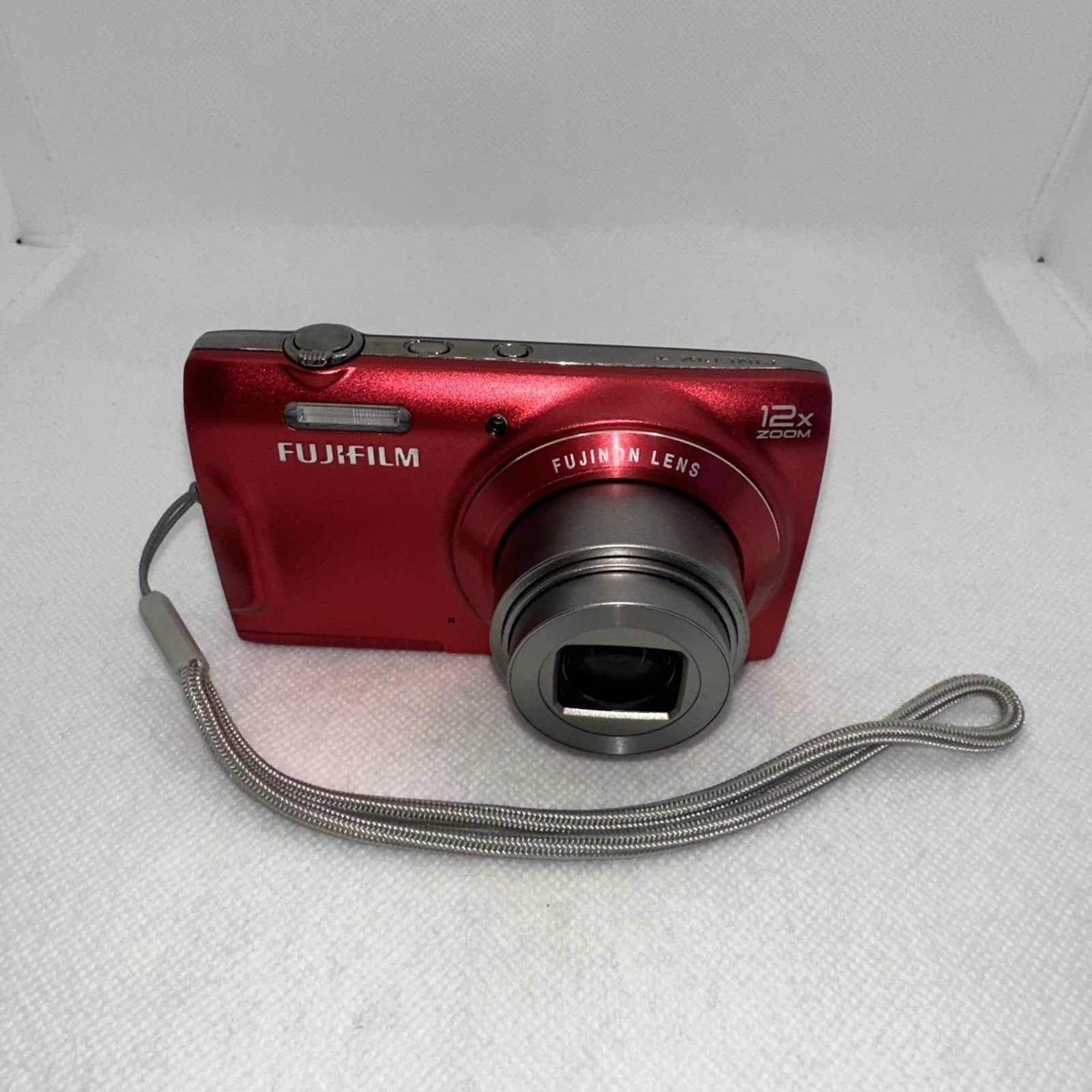 Fujifilm Digital Camera FinePix T500 16.0MP Red Tested + Charger Battery 16GB SD2