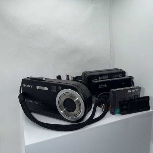 Digital Camera Sony Cyber-Shot DSC P120 5.1MP Tested + Charger Battery Memory