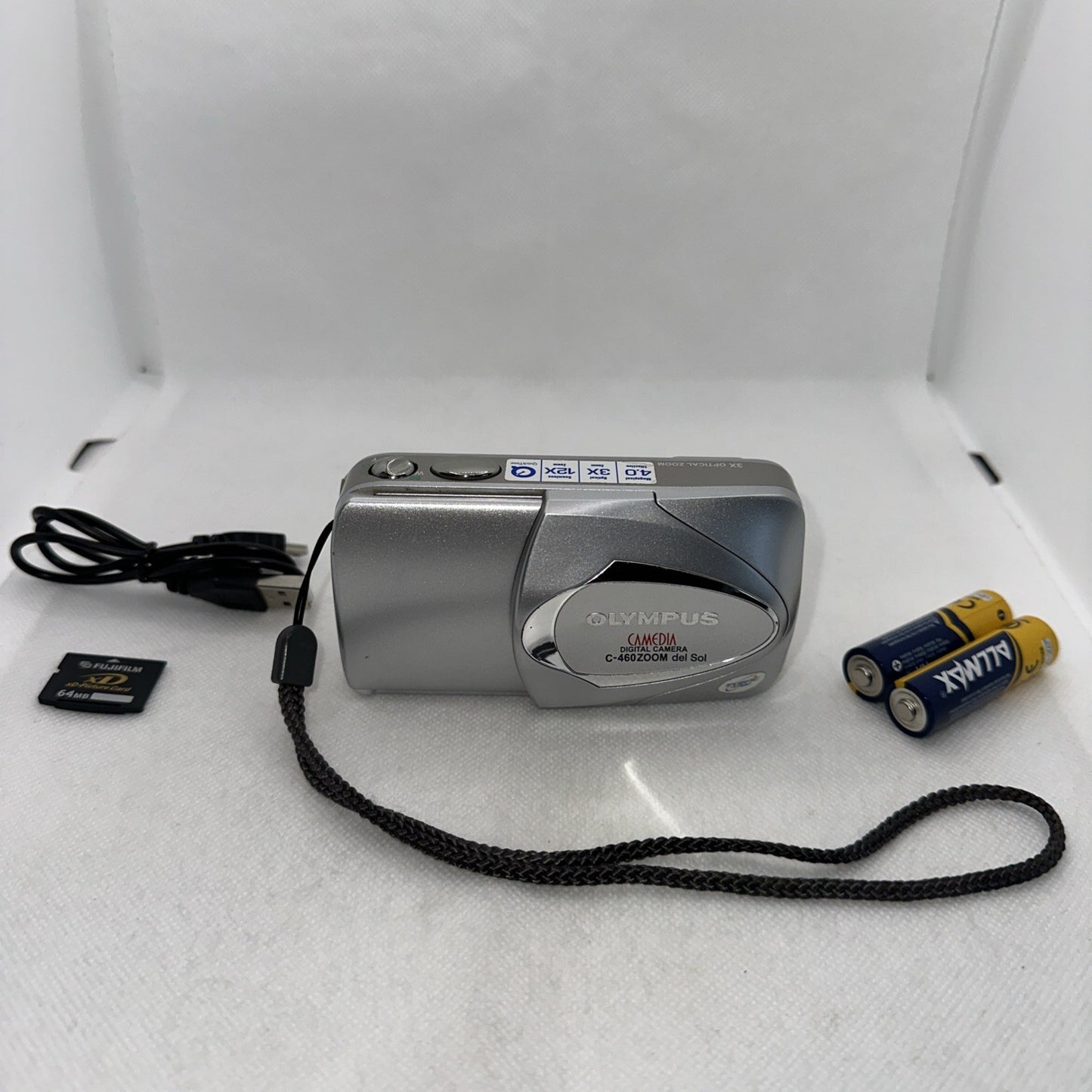 Olympus Camedia C-460 Zoom Digital Camera Tested Plus Batteries And Memory0