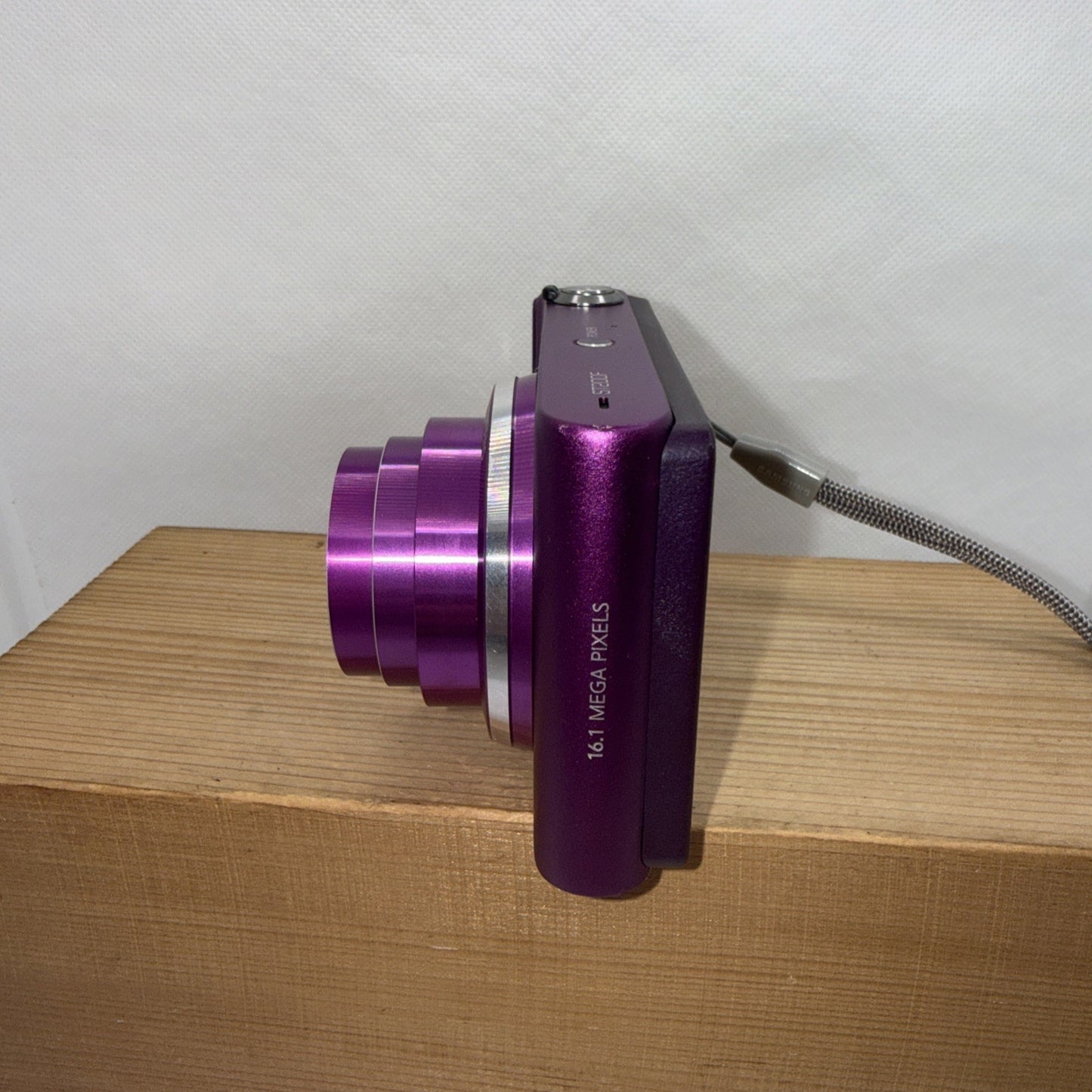 Samsung ST200F Purple 16.1MP Digital Camera WiFi Tested + Charger Battery 2GB