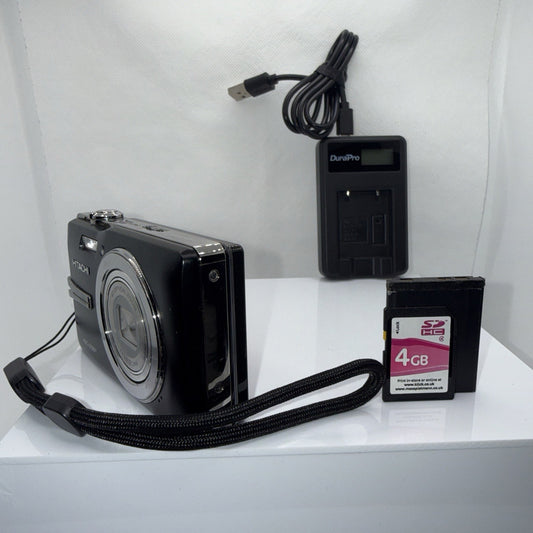 Digital Camera Hitachi HDC-1296E 12.1MP Black Tested Full Working Set