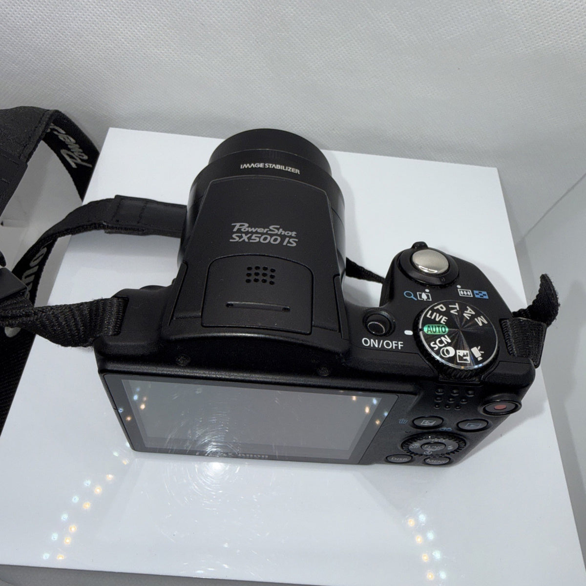 Canon PowerShot SX500 IS 16MP Digital Camera Tested *Trim Missing - Working