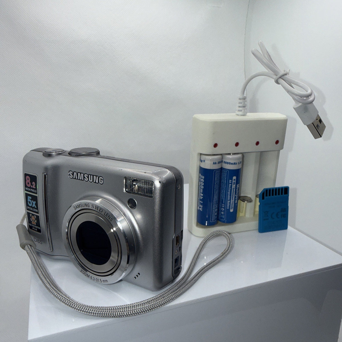Samsung Digimax D85 8.2MP Digital Camera Tested *Some Dead Pixels* Full Kit