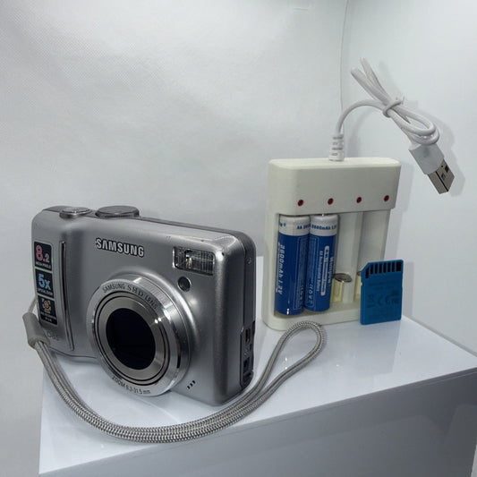 Samsung Digimax D85 8.2MP Digital Camera Tested *Some Dead Pixels* Full Kit
