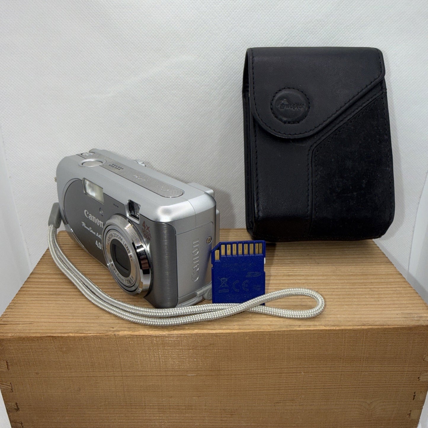 Canon Digital Camera PowerShot A430 4.0MP Tested Working Plus Case And 4GB Card