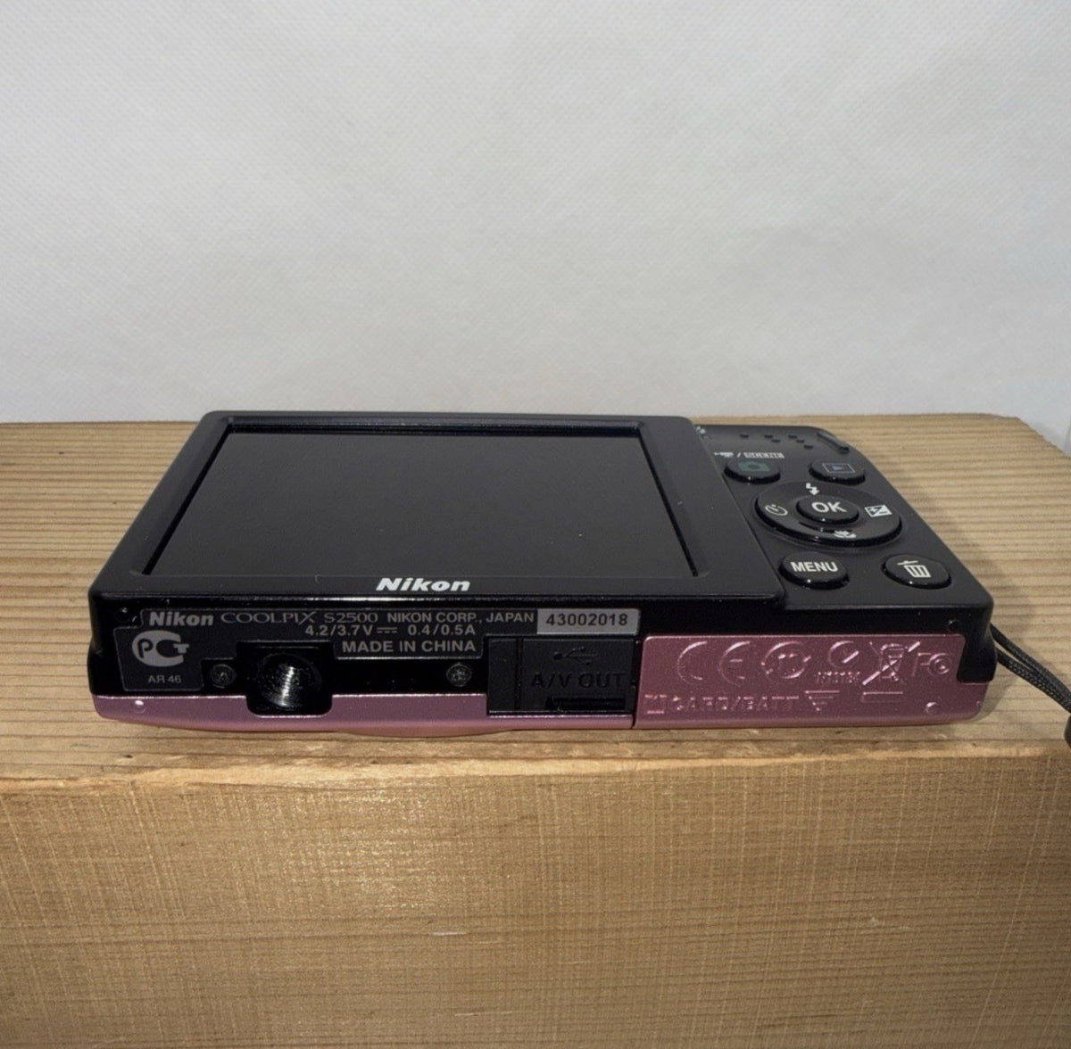 Nikon Coolpix S2500 12MP Pink Digital Camera Tested + Charger Battery 16GB SD