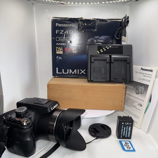 Panasonic Lumix DMC-FZ48 Digital Camera 12.1 MP 24x Optical Tested + Accessories