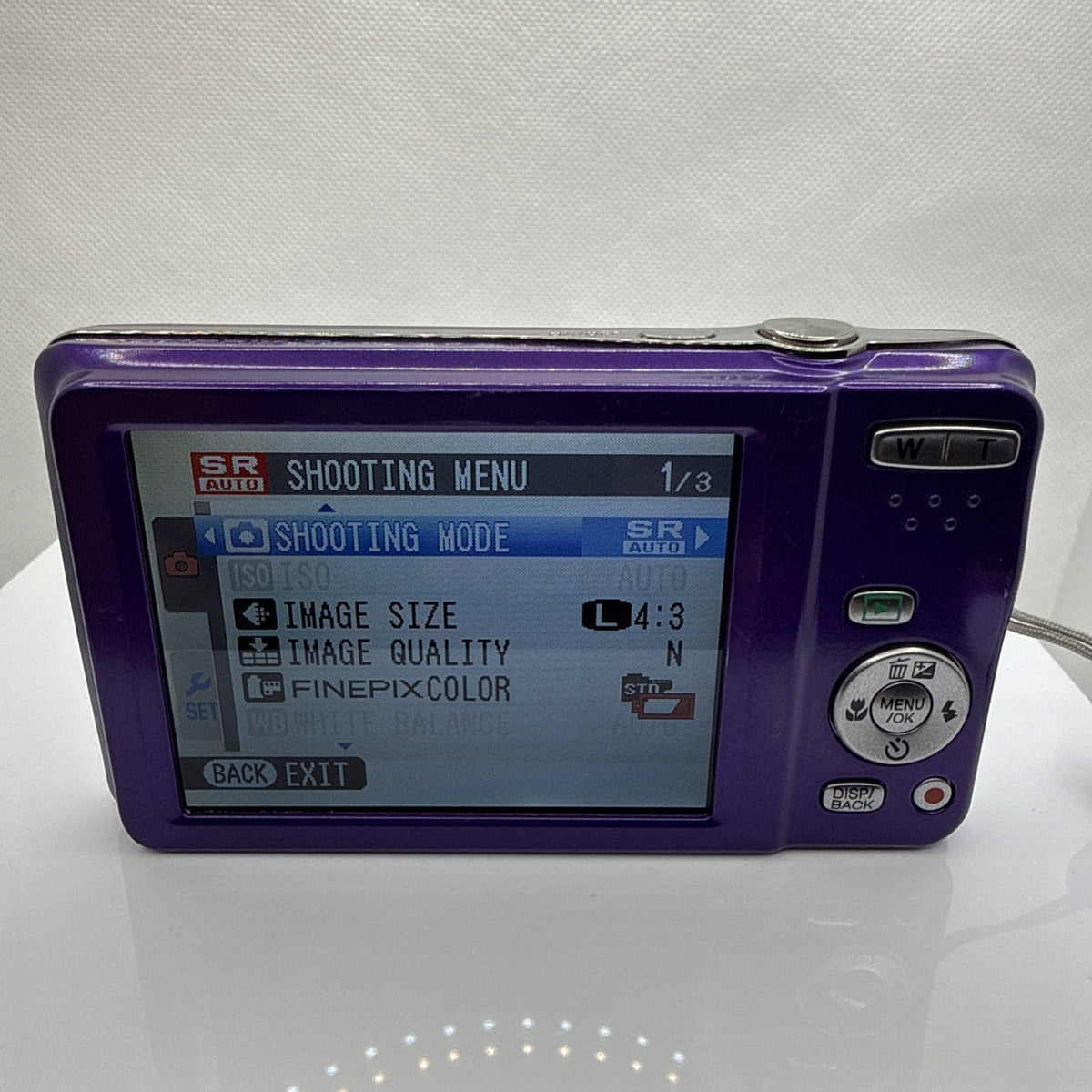 Fujifilm FinePix T350 14MP Purple Digital Camera Tested + Charger Battery 16GB