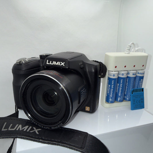 Panasonic Lumix DMC-LZ30 16.1MP Digital Camera Tested + Charger Battery 4GB SD