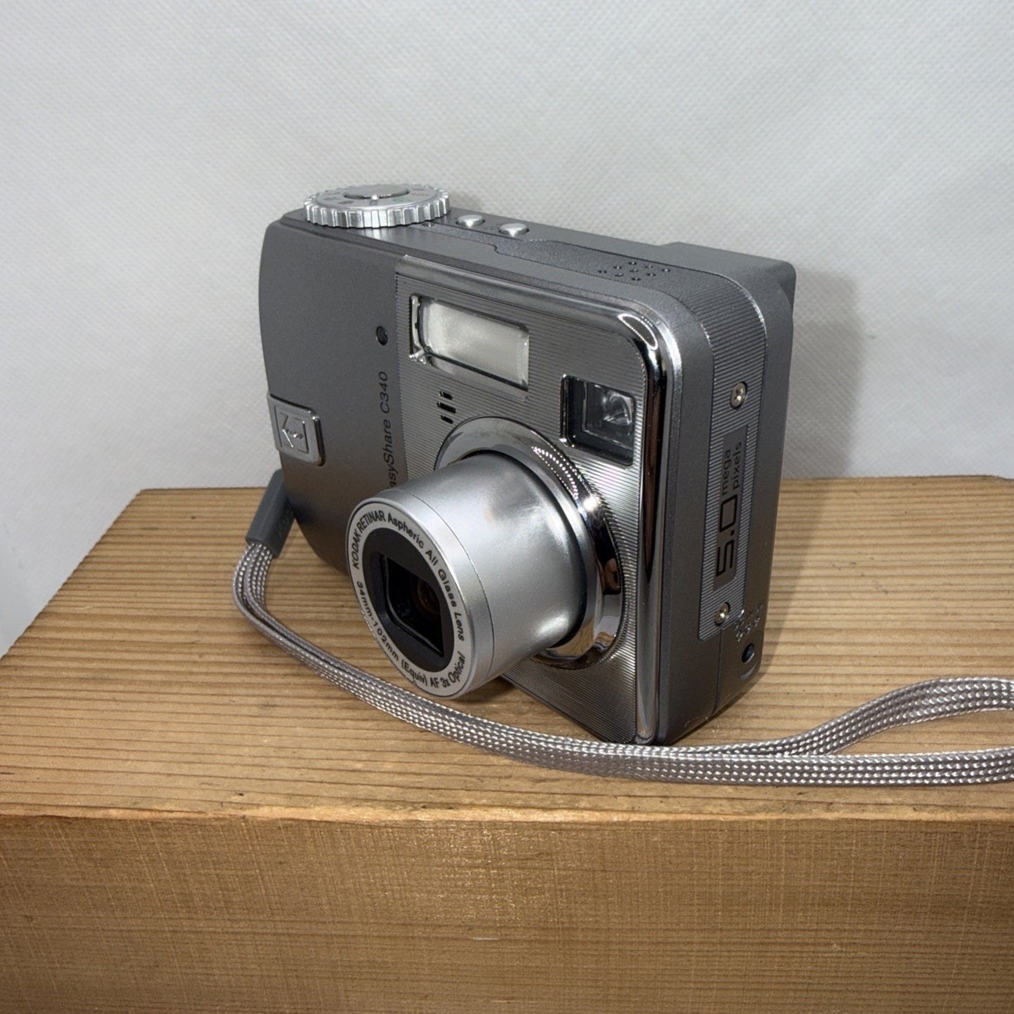 Kodak EasyShare C340 5MP Digital Camera Tested Working SD Card Case VGC