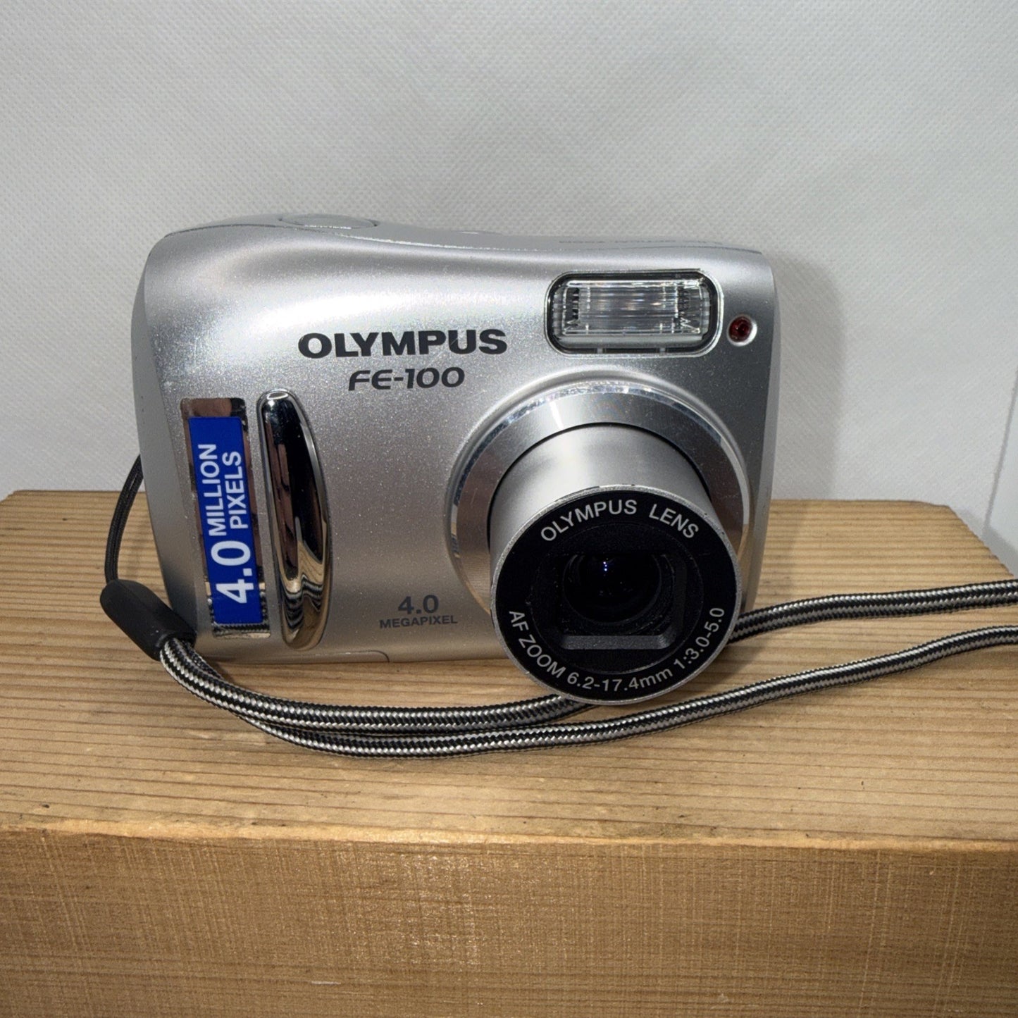 Olympus FE-100 4MP Digital Camera Tested + 1GB SD Memory Card & USB Cable