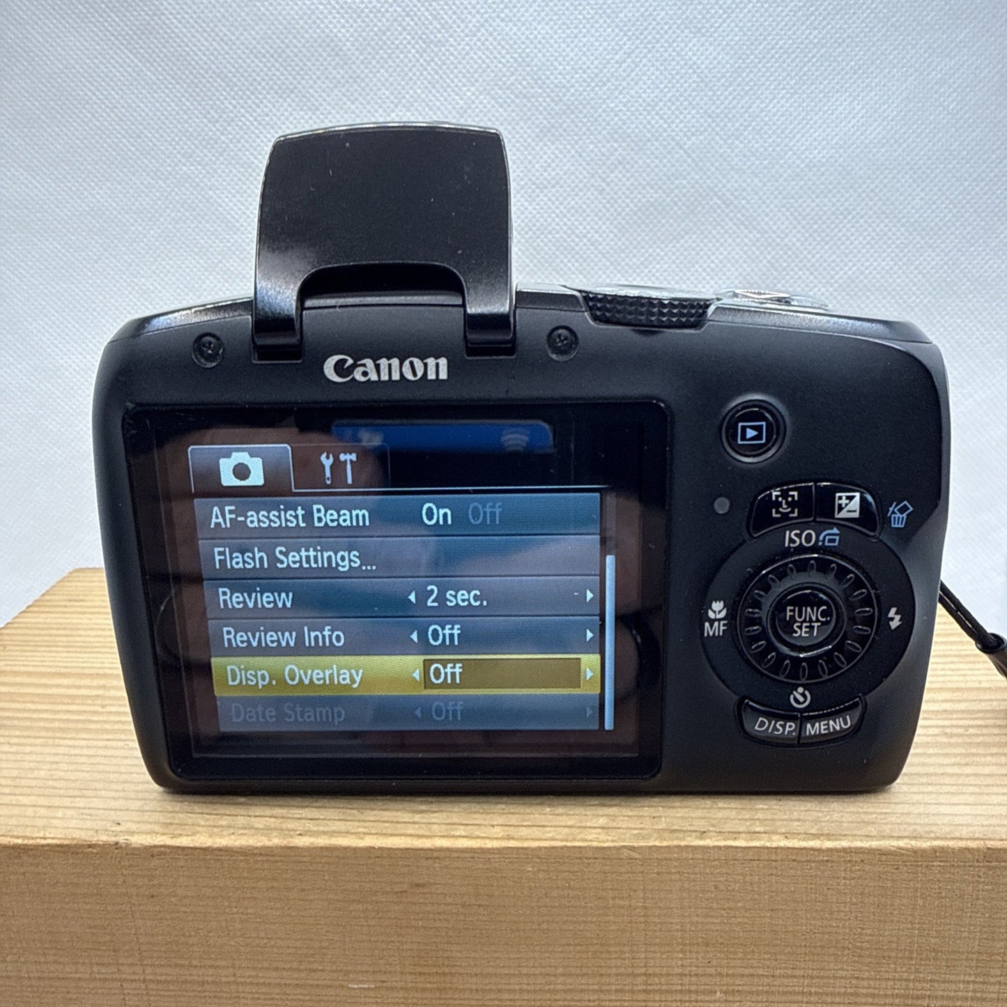 Canon Powershot SX120IS 10MP Digital Camera Tested + Case And 4GB SD Memory Card