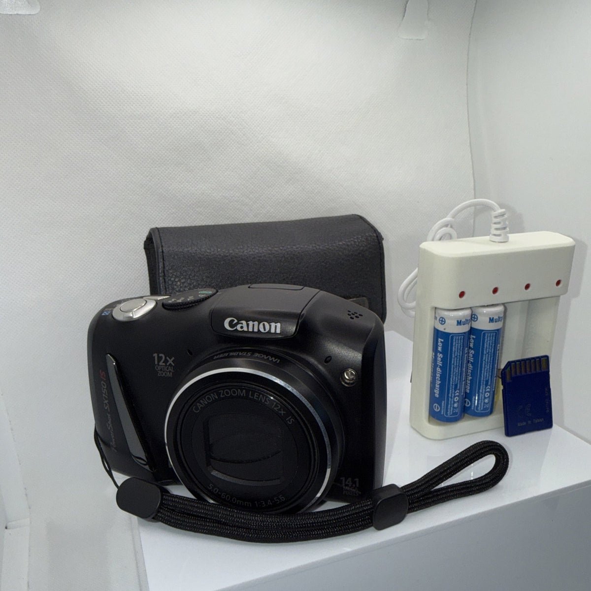 Digital Camera Canon PowerShot SX150 IS 14.1MP HD 12x Zoom - Full Kit & Tested