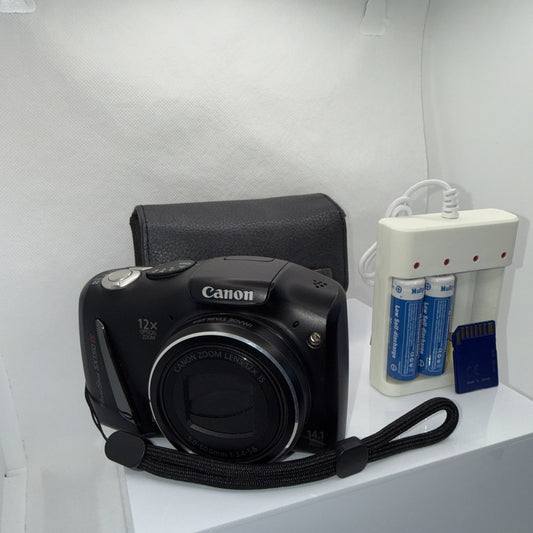 Digital Camera Canon PowerShot SX150 IS 14.1MP HD 12x Zoom - Full Kit & Tested