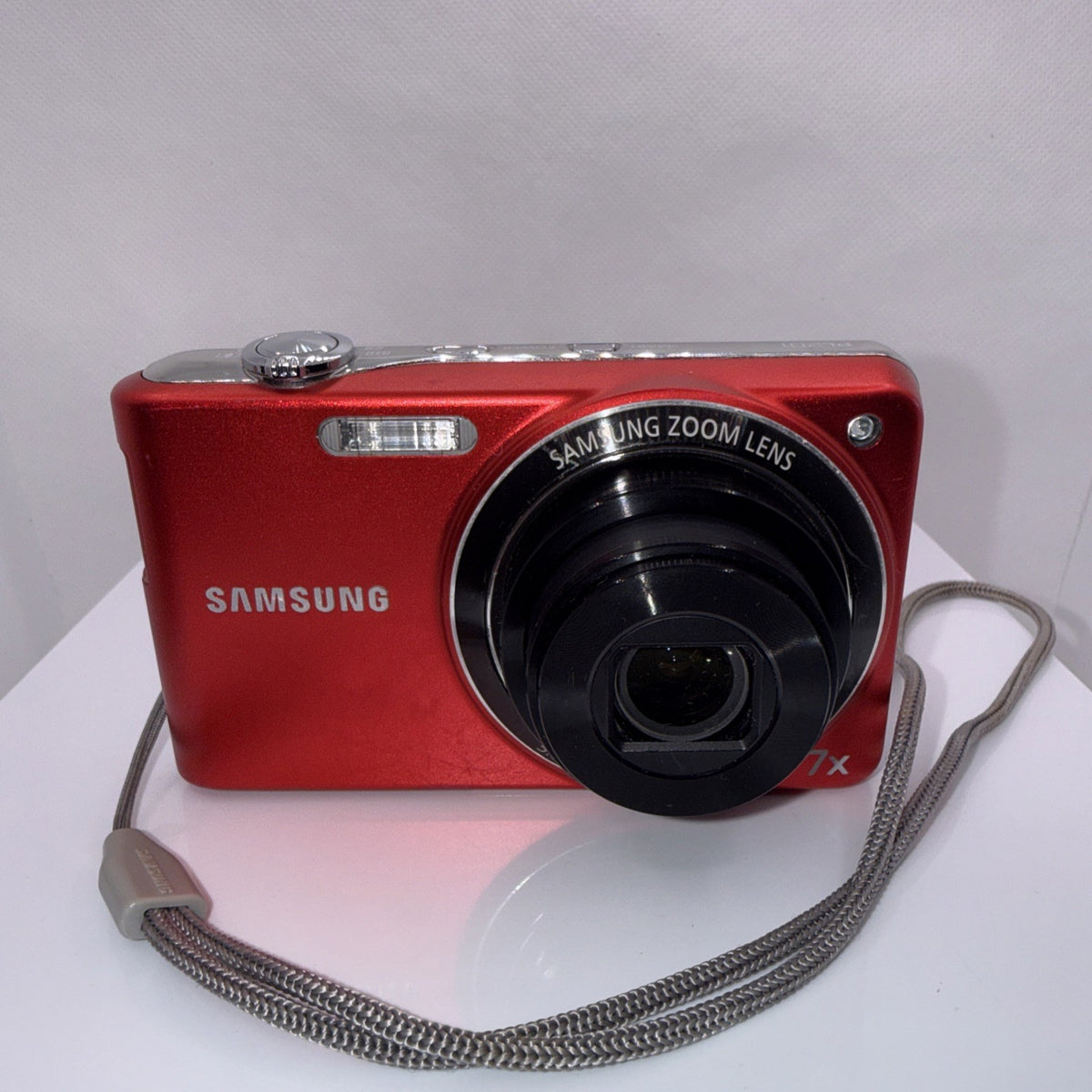 Samsung Digital Camera PL201 14.2MP Red Tested + Charger Battery 4GB SD Card