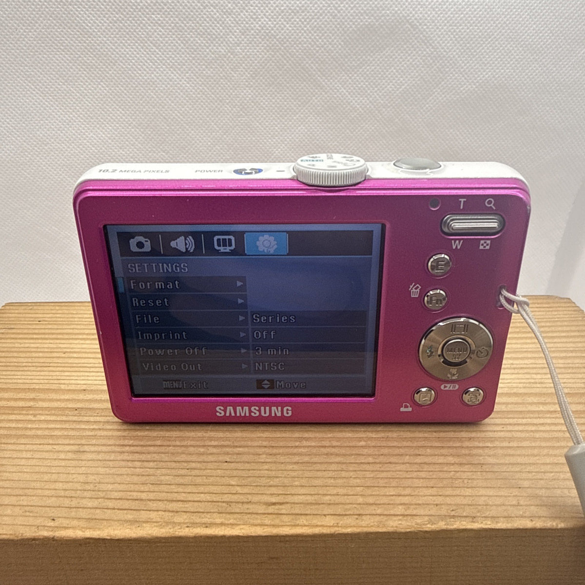 Samsung L201 10.2MP Pink Digital Camera Tested Working + Charger Battery 4GB SD