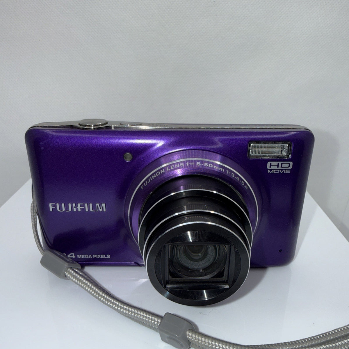 Fujifilm FinePix T350 14MP Purple Digital Camera Tested + Charger Battery 16GB