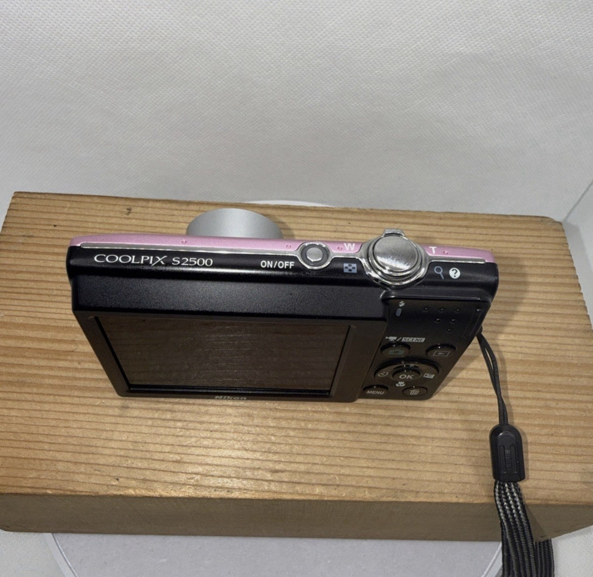 Nikon Coolpix S2500 12MP Pink Digital Camera Tested + Charger Battery 16GB SD