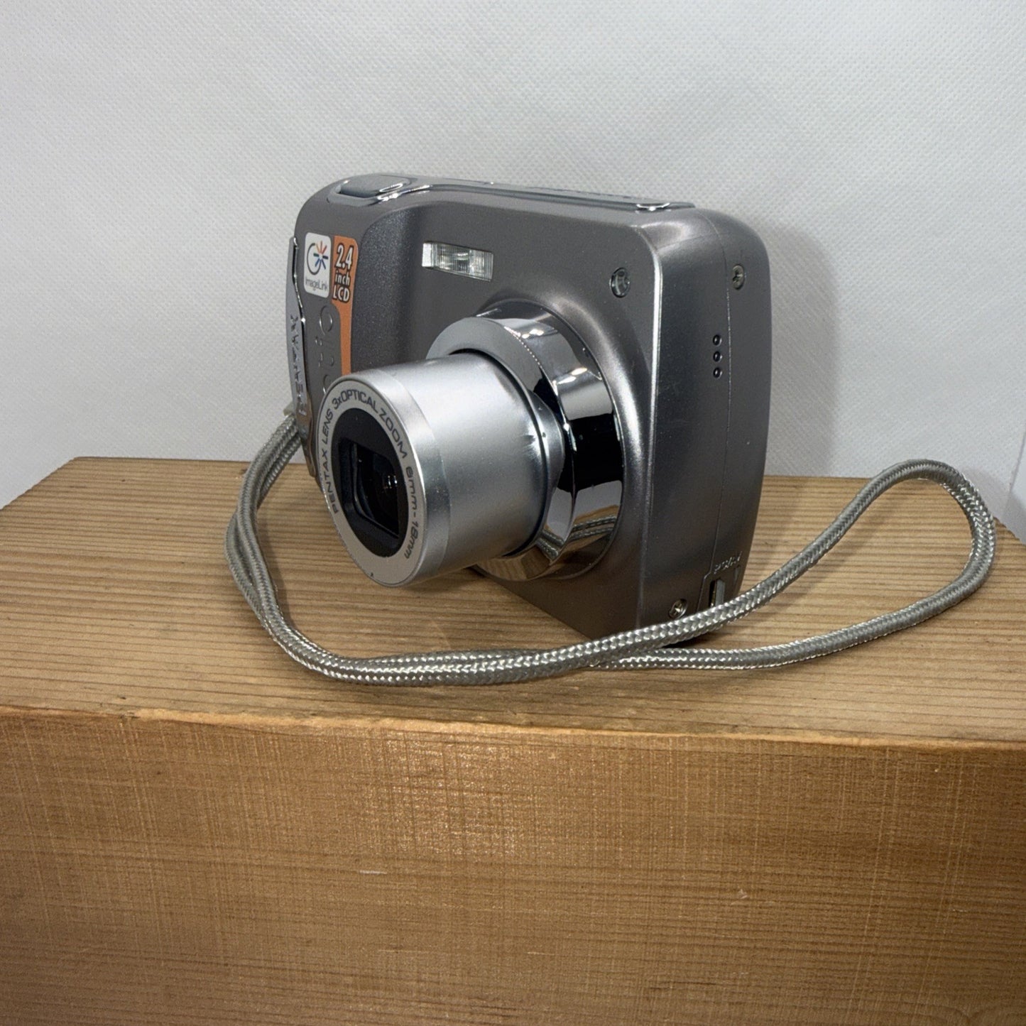 Pentax Optio E35 7.1MP Digital Camera Silver Tested