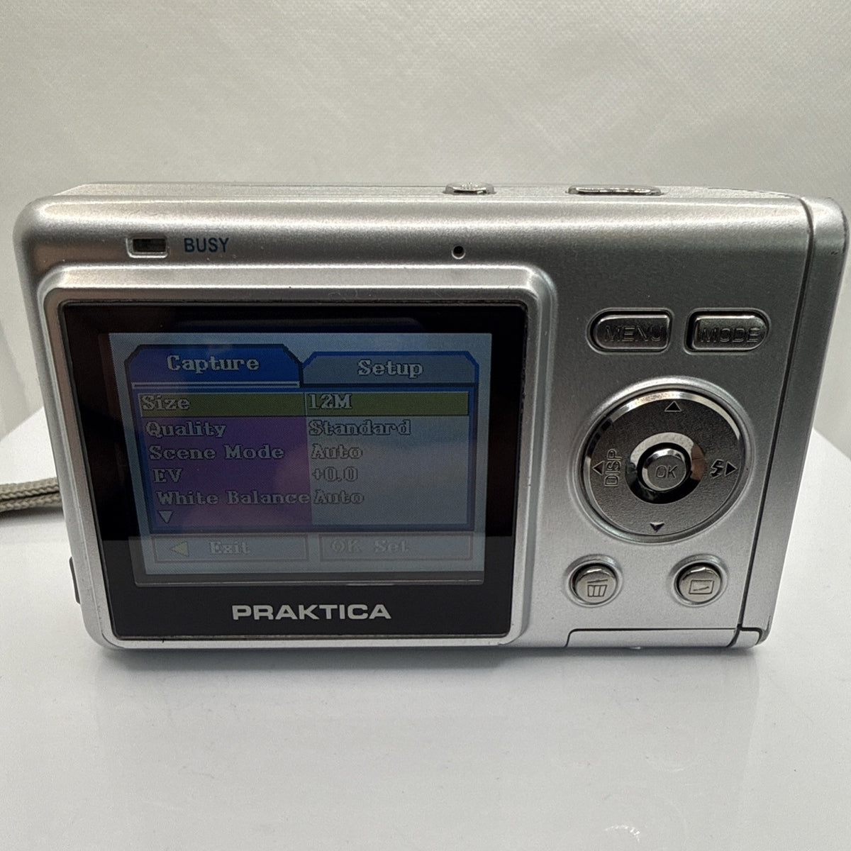 PRAKTICA DC Slim 52 5.lMP Digital Camera Tested + Batteries Charger Case 1GB SD