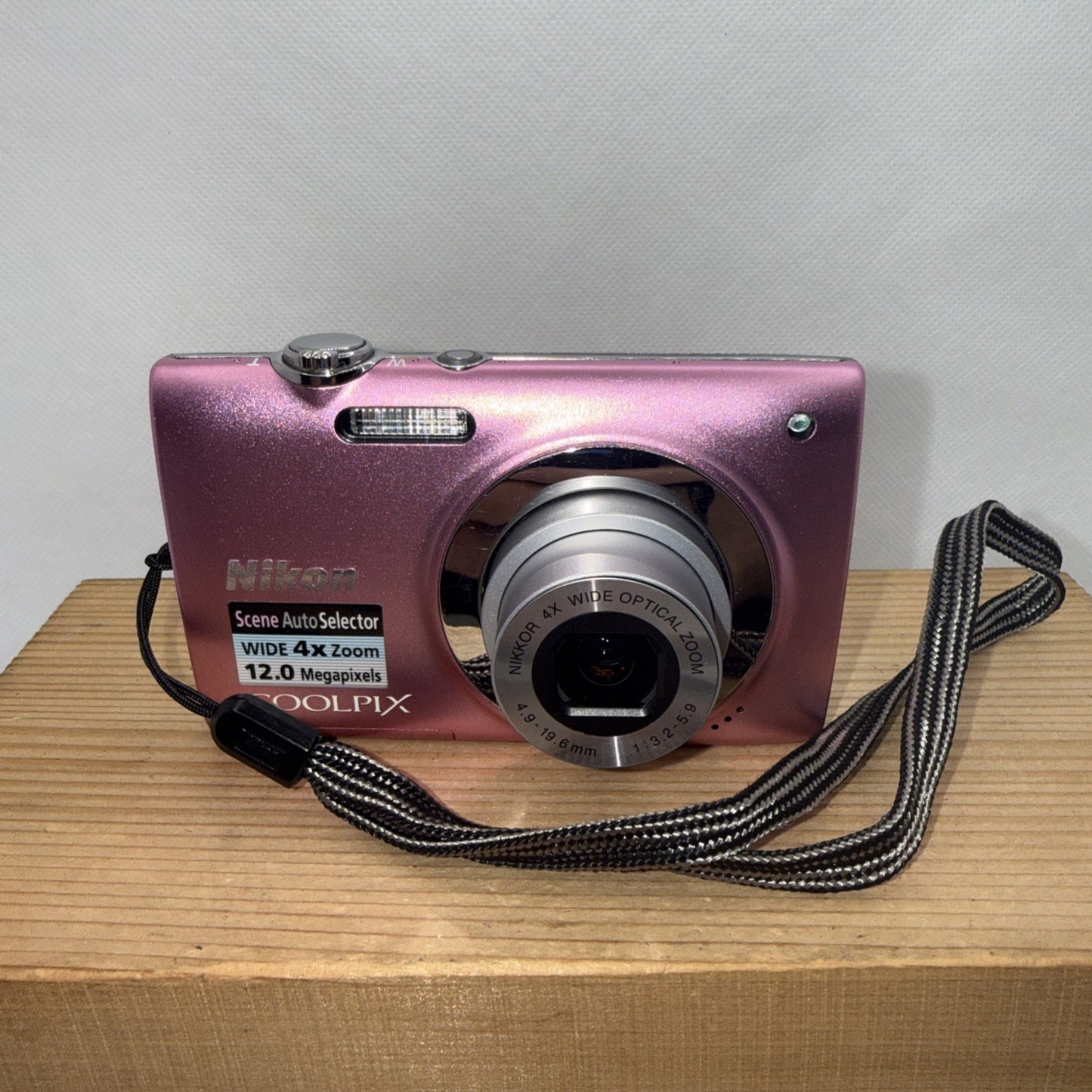 Nikon Coolpix S2500 12MP Pink Digital Camera Tested + Charger Battery 4GB SD Y2K