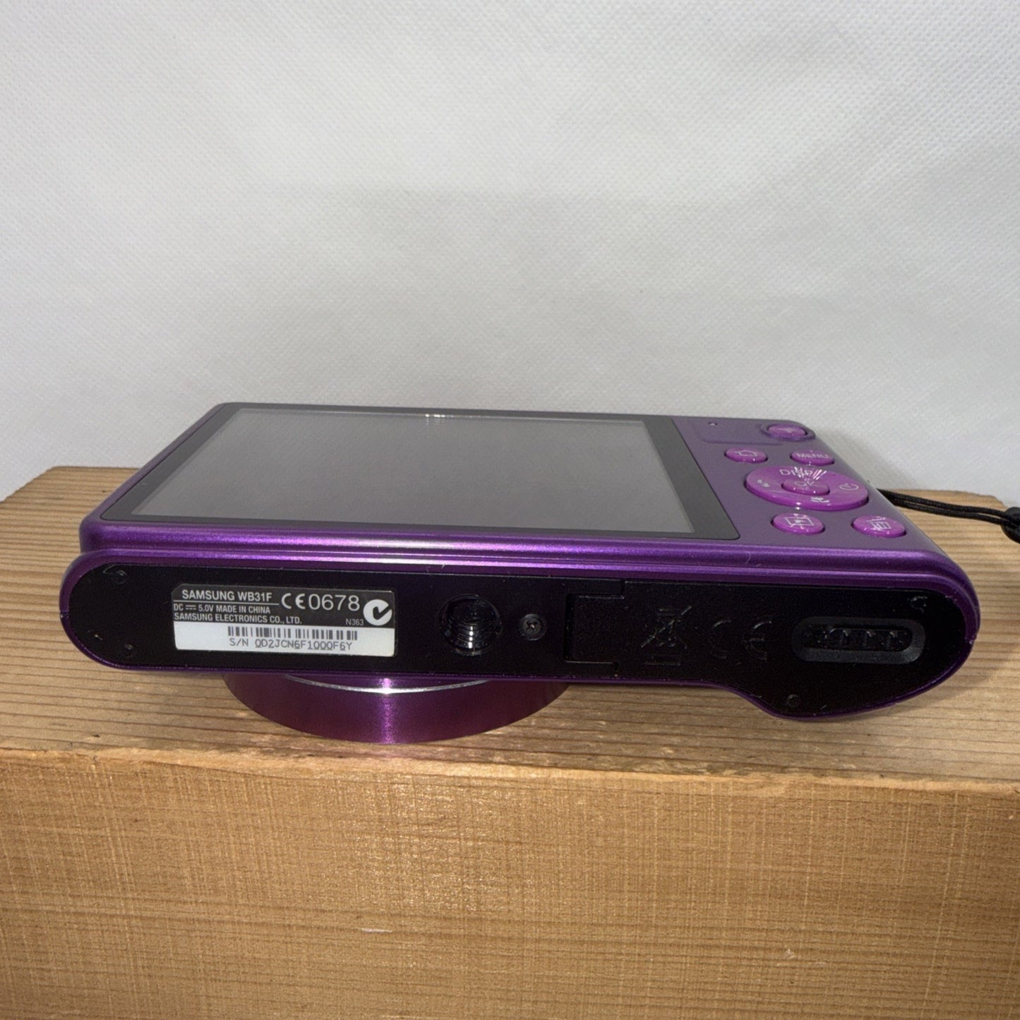 Samsung WB31F 16.2MP Digital Camera Tested Purple + Charger Battery 2GB SD Card