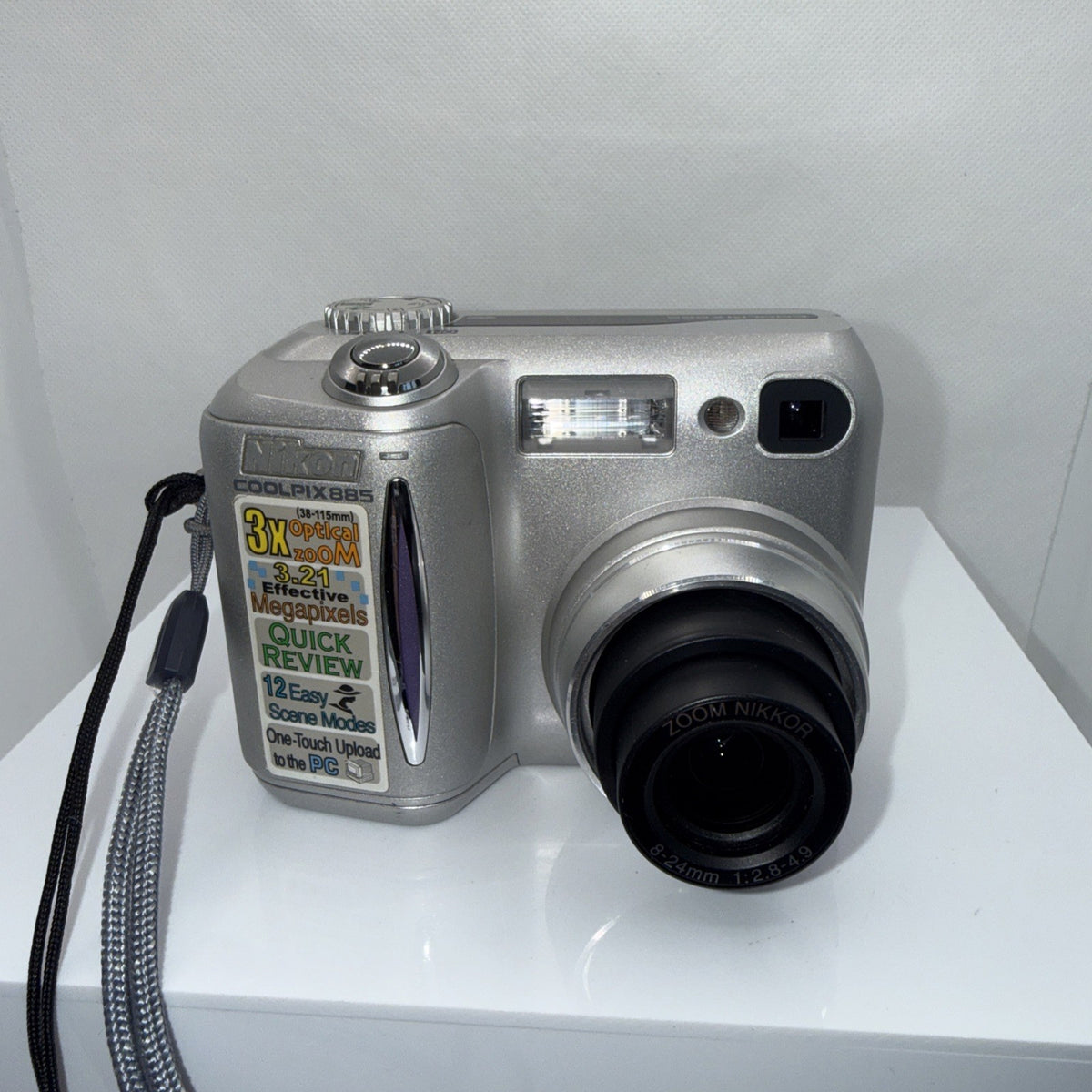 Nikon Coolpix 885 3.2MP Digital Camera Tested Working Full Kit Ready To Use