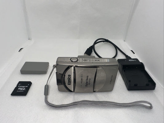Retro Konica Digital Camera Revio KD-310Z 3.2MP Tested + Charger Battery Memory0