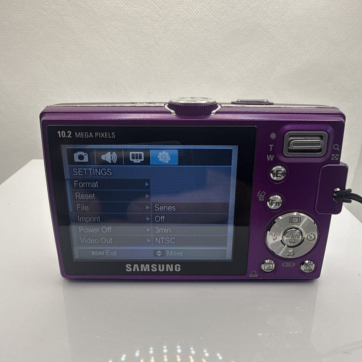 Digital Camera Samsung P1000 10.2MP Purple Tested + Charger Battery 4GB SD Case