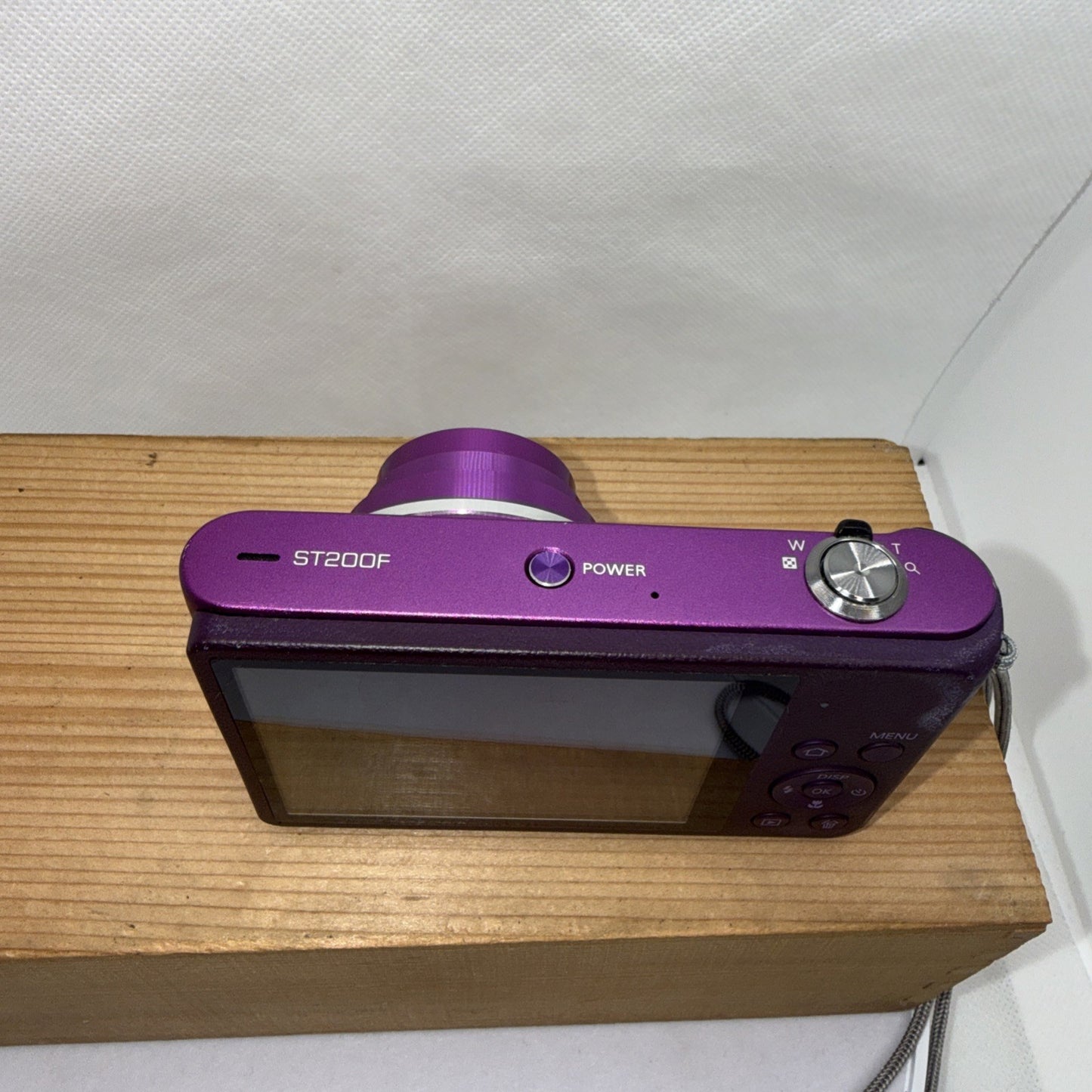 Samsung ST200F Purple 16.1MP Digital Camera WiFi Tested + Charger Battery 2GB